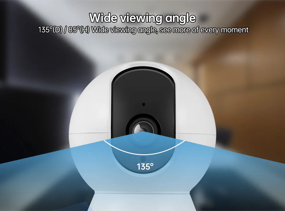 AI Auto-Tracking Pet Camera with 355° Pan-Tilt & Night Vision — 5MP or 8MP