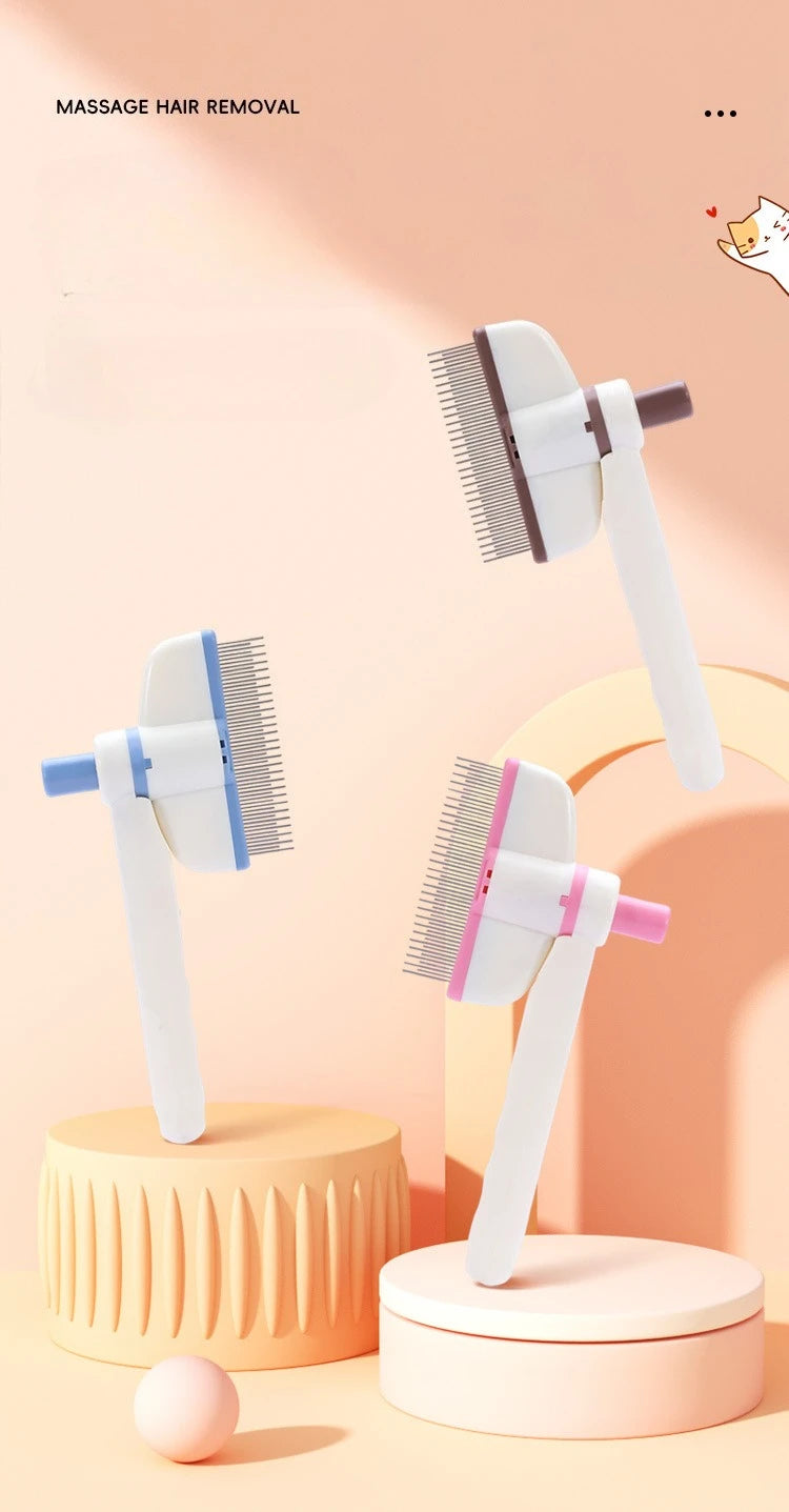 Rotating Dense Toothed Cat Comb for Hair Removal