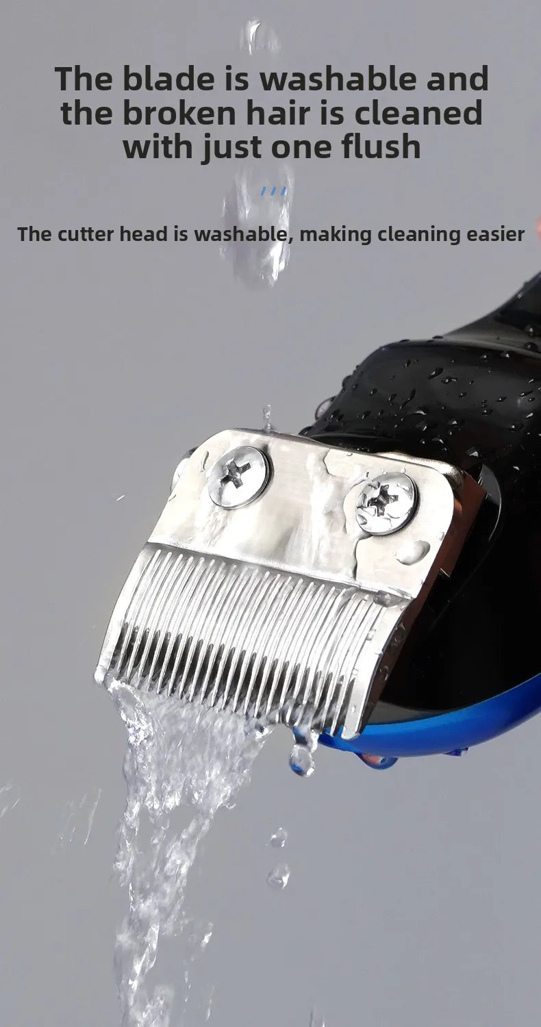 Professional Cordless Pet Grooming Clipper with LCD Display — Ultra-Quiet