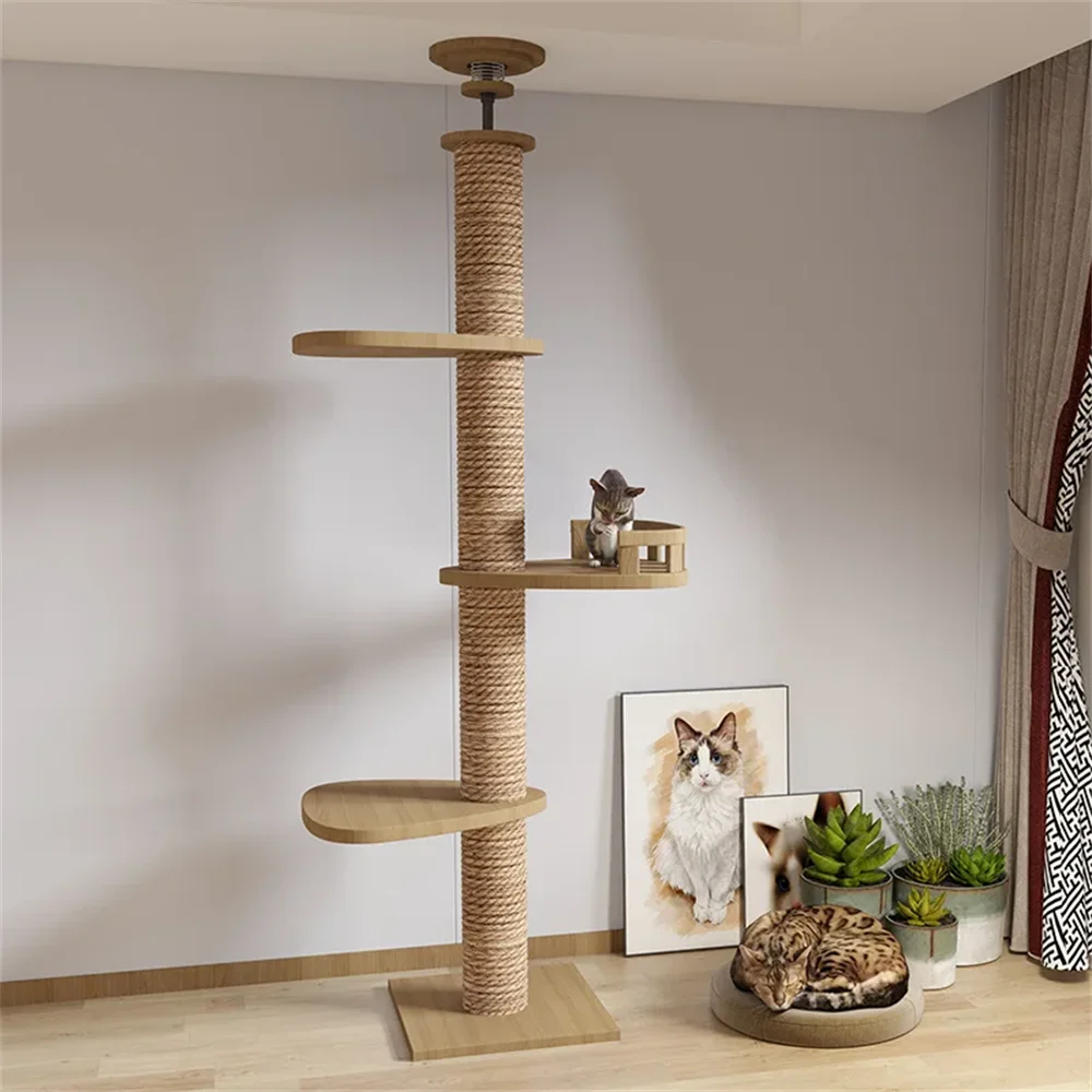 Adjustable Floor-to-Ceiling Cat Tree