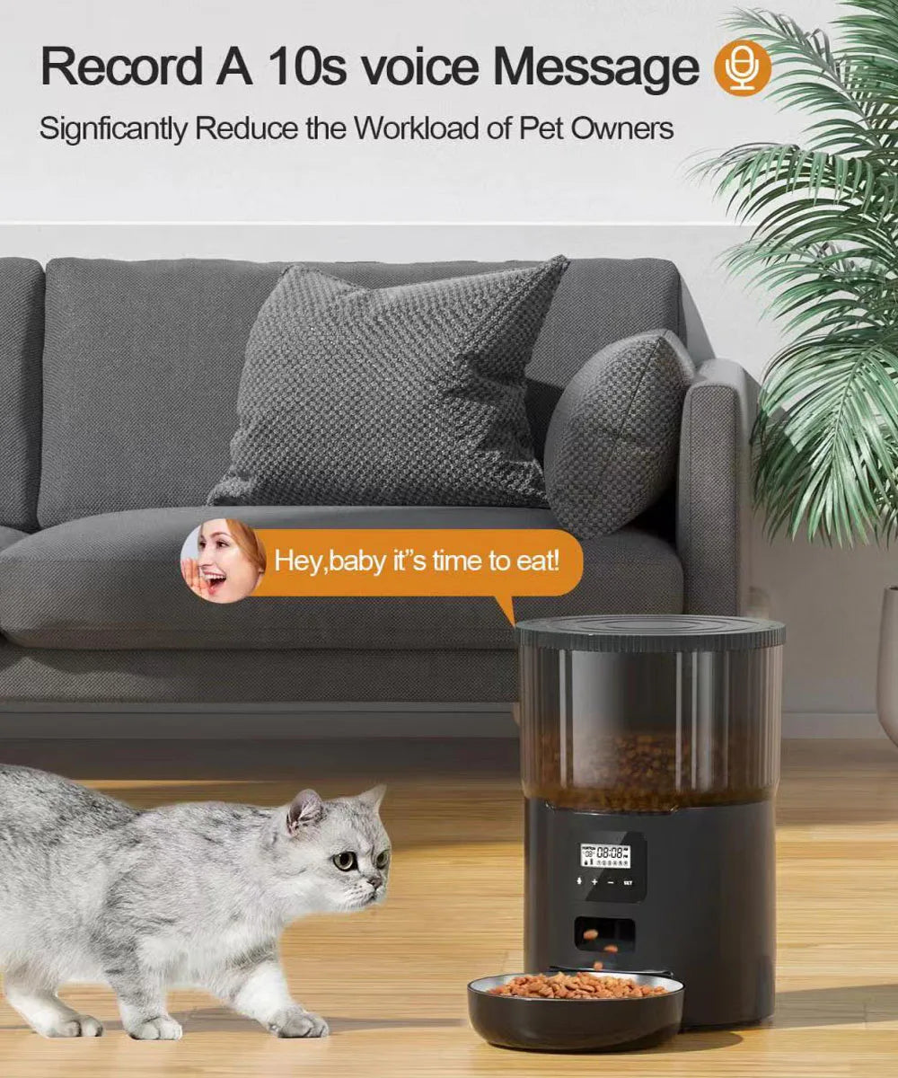 4L Pet Feeder Tuya WIFI Automatic Dog Food Dispenser Smart Cat Feeder 2L Cat Automatic Drinking Fountain Dog Water Feeder