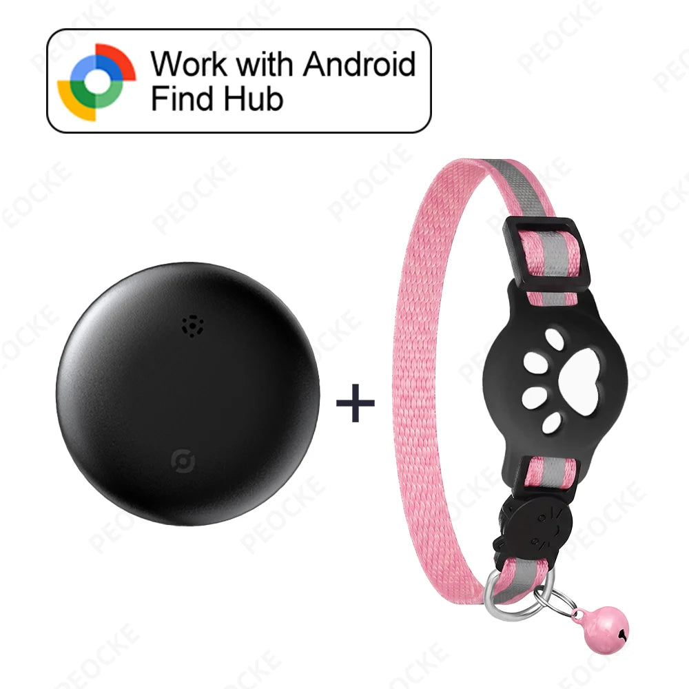 Google Find Hub Smart Location Tag for Android — Pet Collar, Keys & Bags