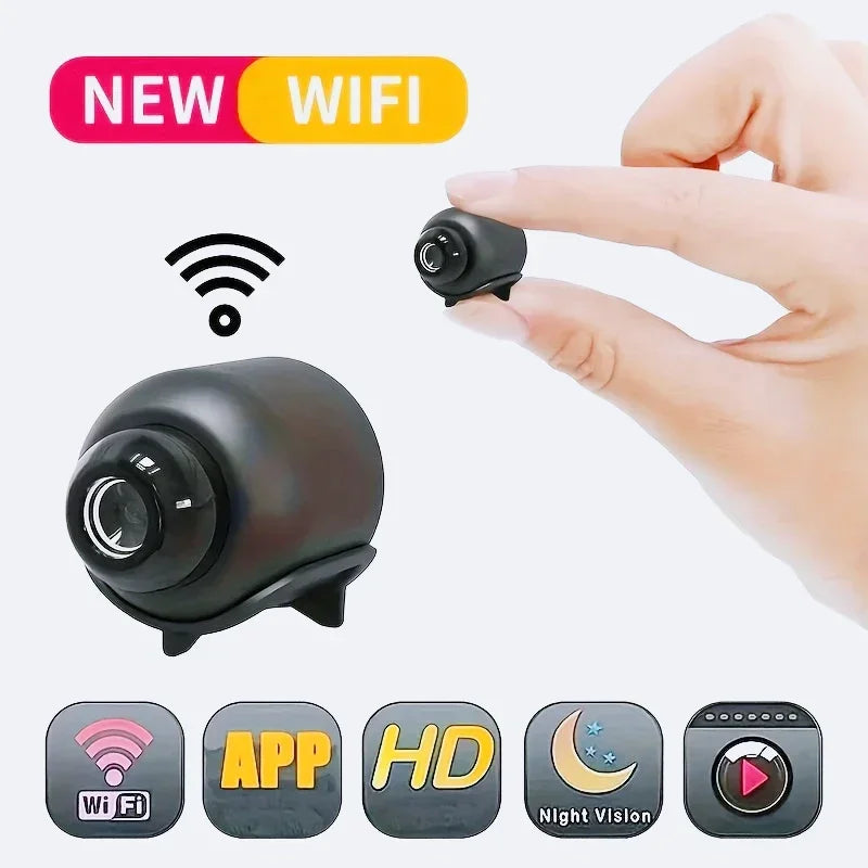 X5 1080P WiFi Mini Camera with Motion Detection Alerts & Night Vision