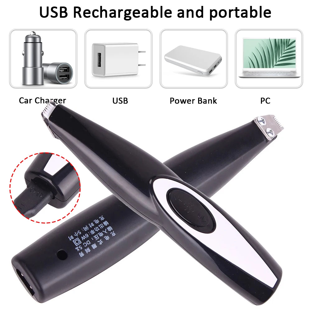 Professional Rechargeable Pet Grooming Clipper Kit for Dogs & Cats