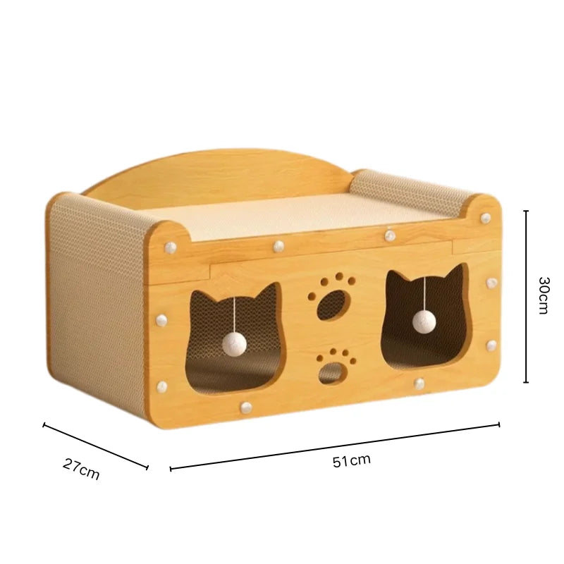 2-in-1 Cat Scratching Board & Post