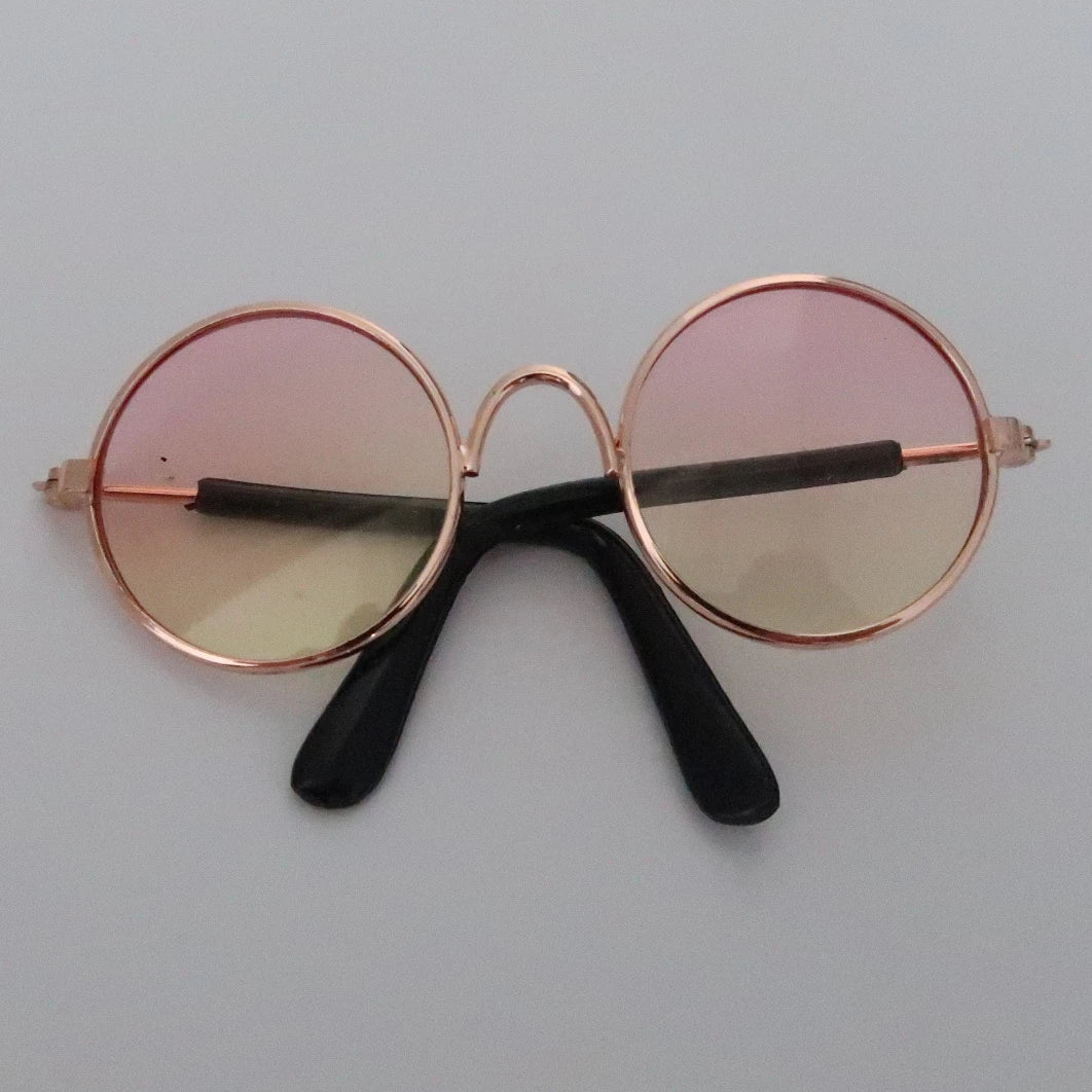 Vintage Round Pet Sunglasses for Cats & Small Dogs
