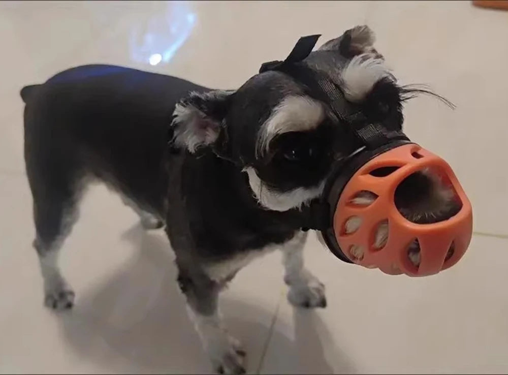 Breathable Anti-Bite Dog Muzzle with Open Nose