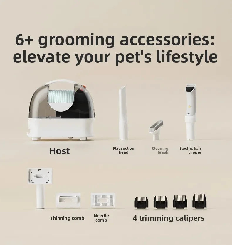 Pet Grooming Vacuum Kit for Dogs & Cats