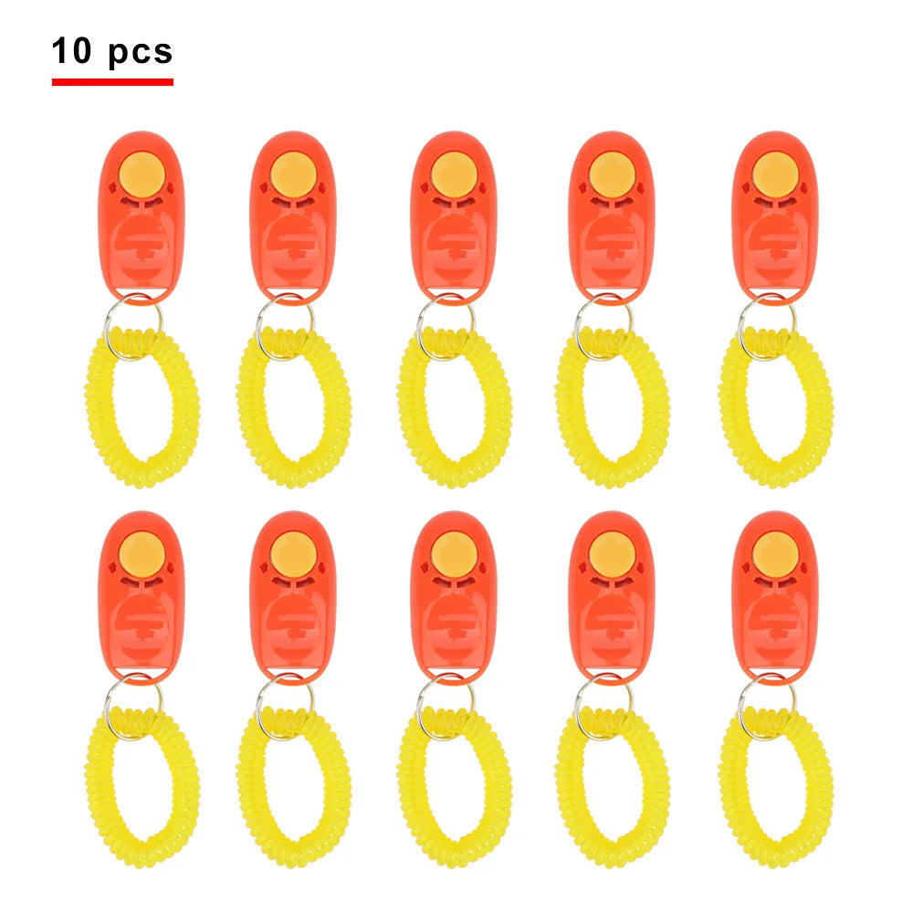 Pet Training Clicker with Wrist Strap (10 Pack)