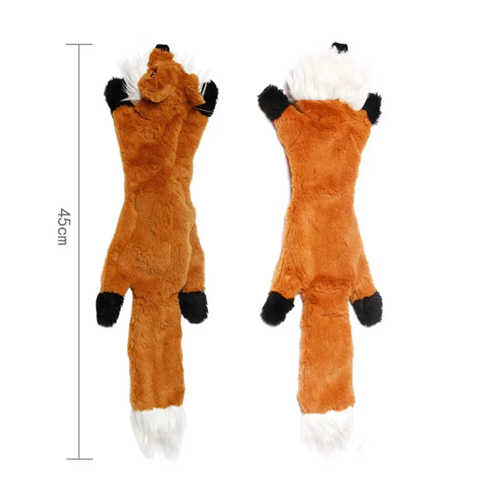 Jouet pour chien en peluche crocodile couineur avec papier froissé