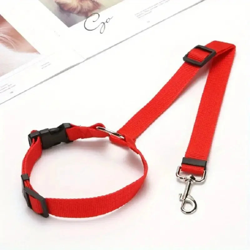 Adjustable Car Seat Belt Safety Rope for Dogs & Cats