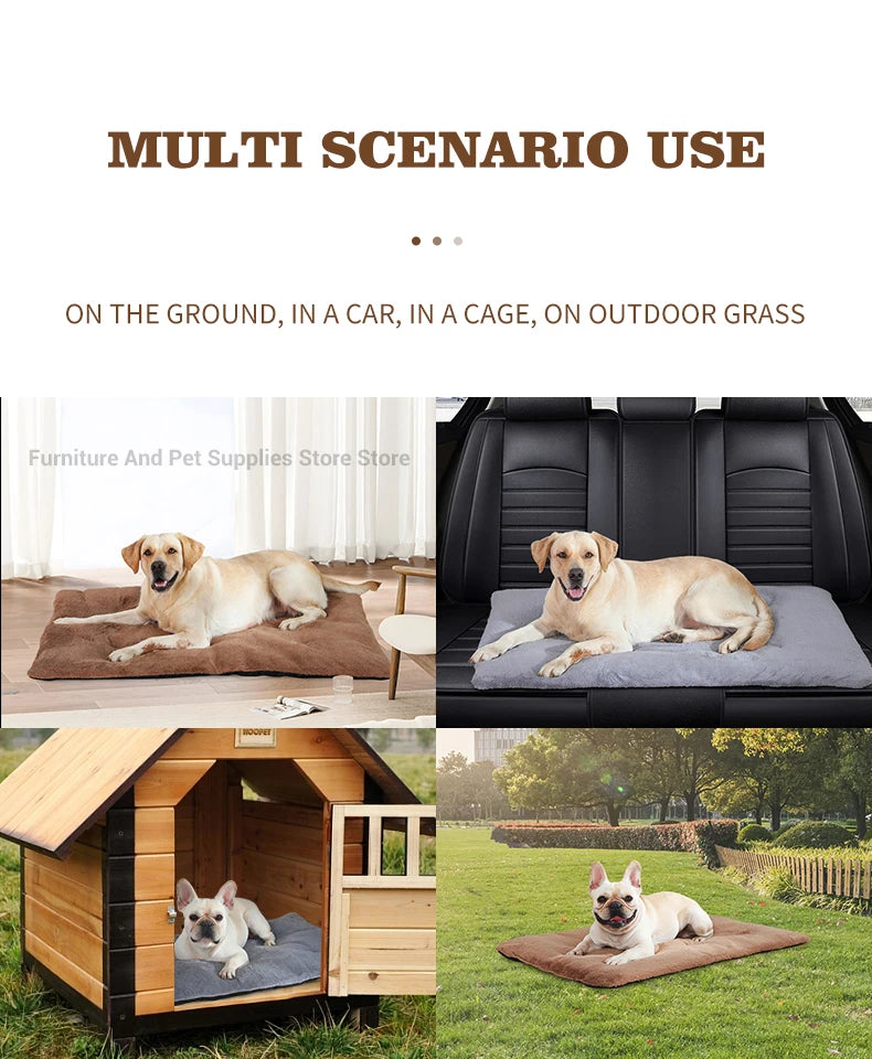 Self-Heating Thermal Pet Mat for Dogs & Cats – Washable Anti-Slip Kennel Pad, Sizes S–XL