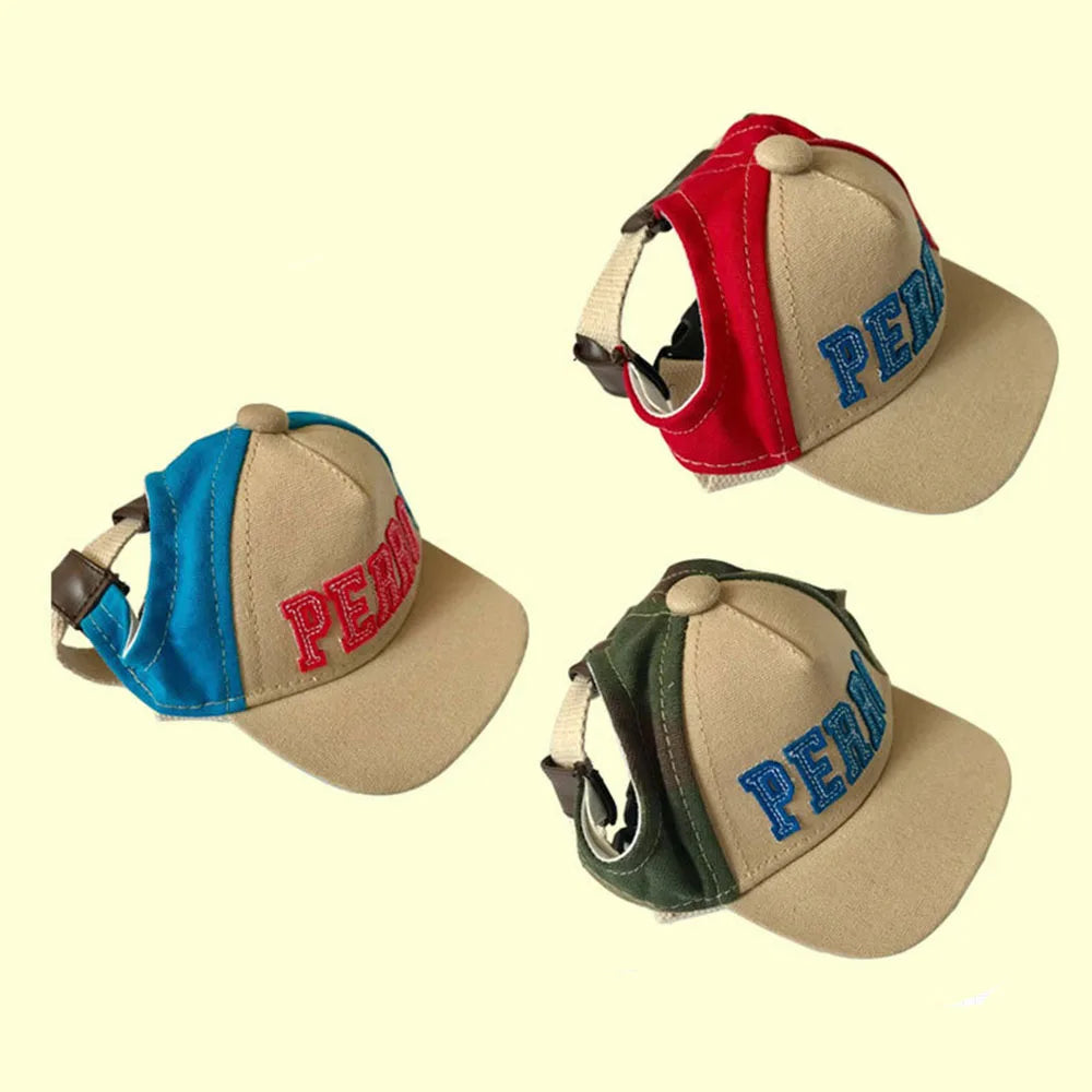 Pet Baseball Cap - Summer Sun Protection Visor Hat for Small Dogs