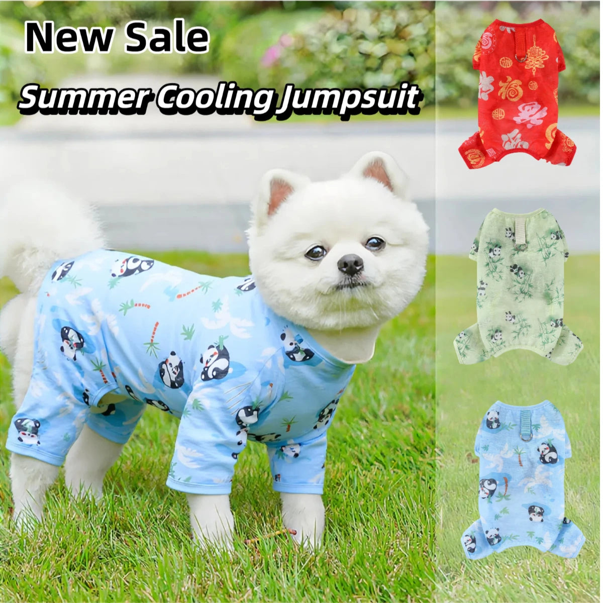Breathable Mesh Cooling Jumpsuit for Small & Medium Dogs & Cats
