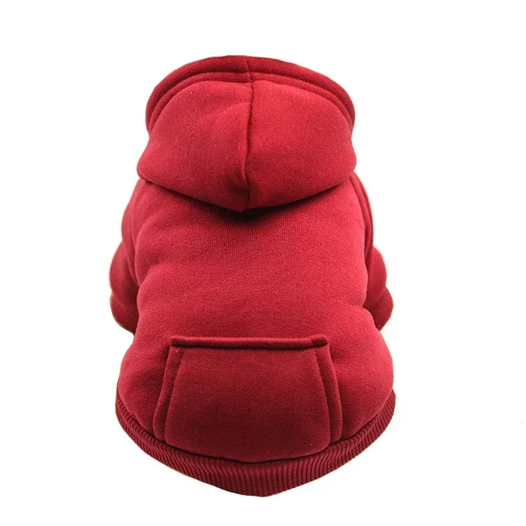 Manteau à capuche en polaire pour chien | Veste sweat chaude d'automne et d'hiver pour petits chiens et chats