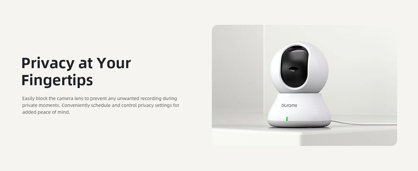 2K Indoor 360° Pet & Home Security Camera with Night Vision & Two-Way Talk