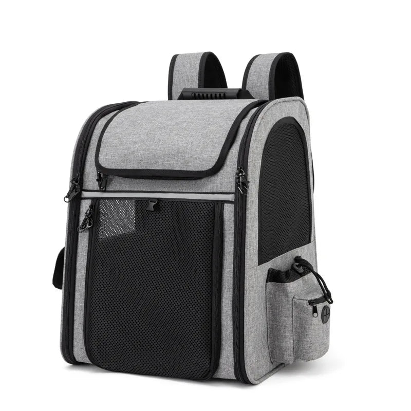Expandable Pet Backpack Carrier for Cats & Dogs