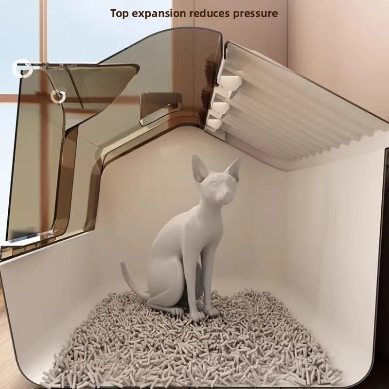 Automatic Self-Cleaning Cat Litter Box — Large Covered with Odour Control & Low Noise