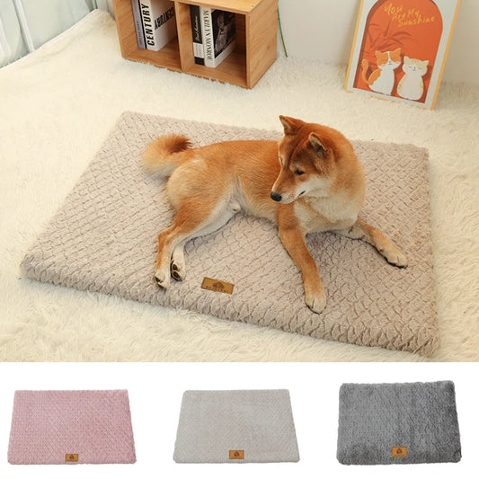 Orthopedic Dog Bed — 3D Foam with Removable Washable Faux Fur Cover & Anti-Slip Base