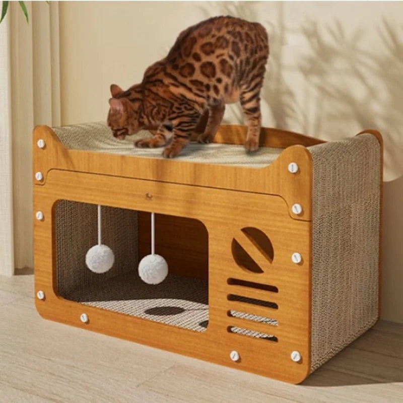 2-in-1 Cat Scratching Board & Post
