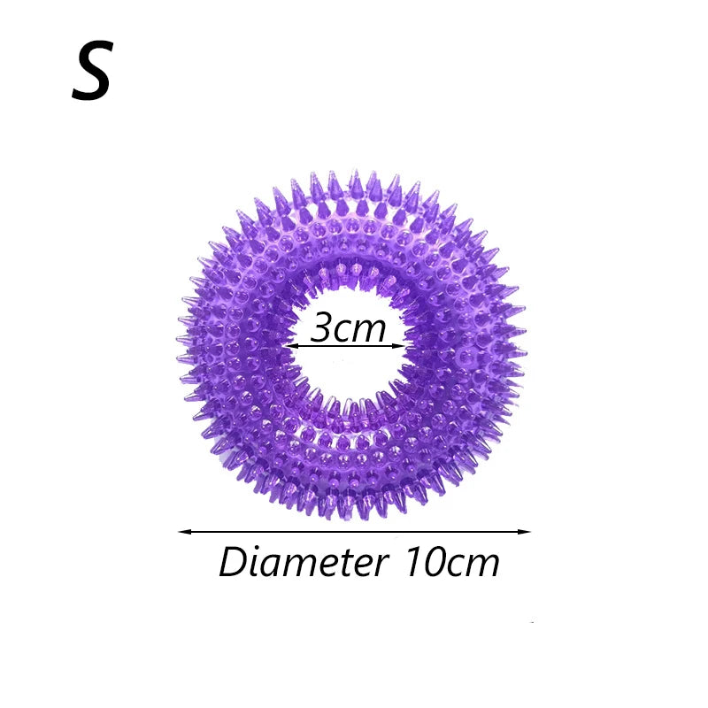 Squeaky Donut Chew Toy for Small & Medium Dogs