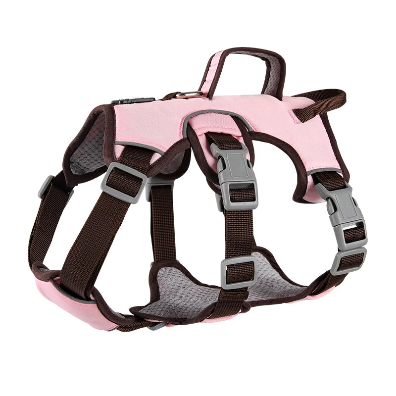 No Pull French Bulldog Harness with Grip Pet Outdoor Walking Supplies for Small Medium Dogs Reflective Strong Dog Harnesses