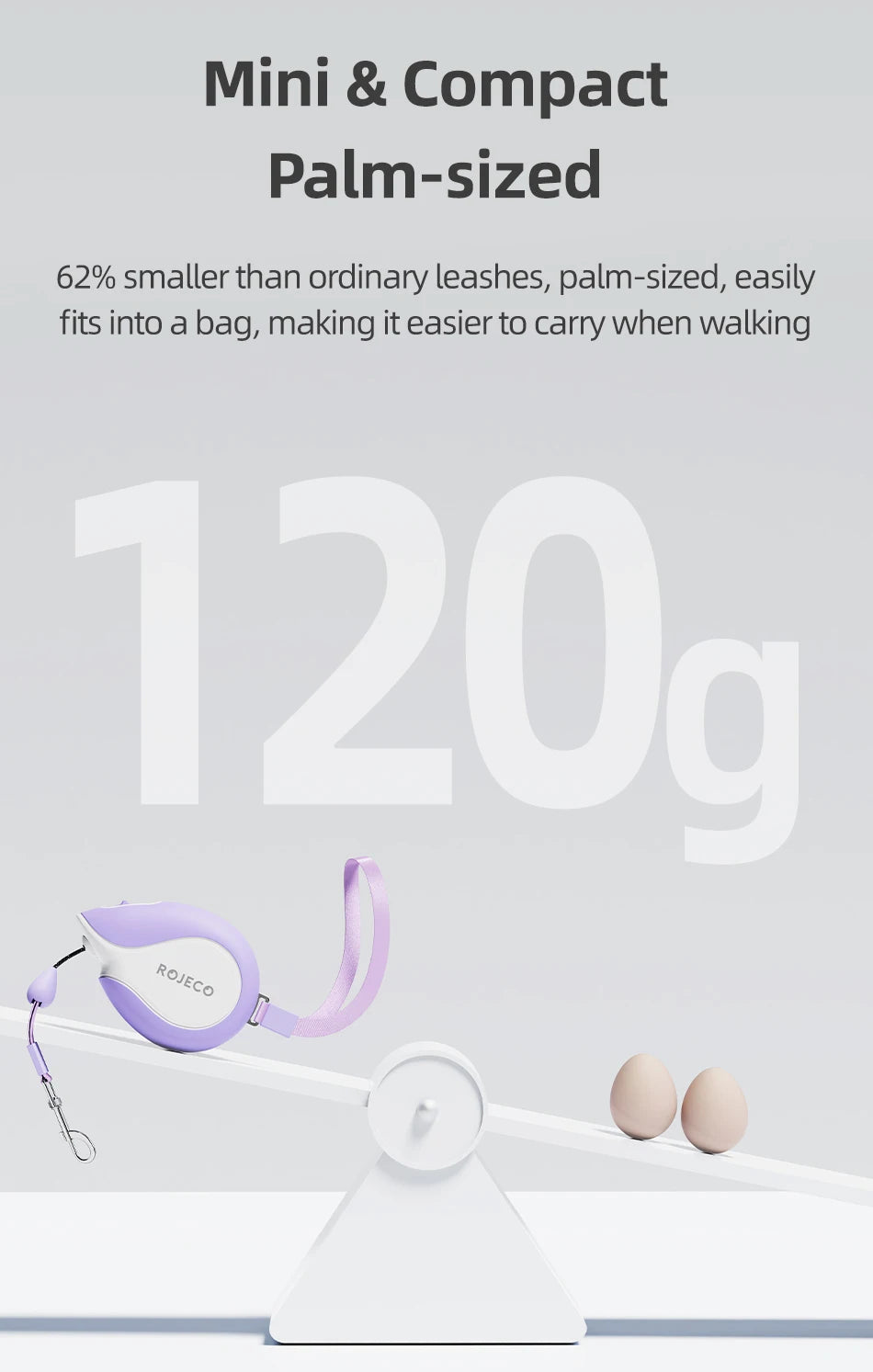 Mini Retractable Dog Leash - 3M Extendable Lead for Small to Medium Dogs