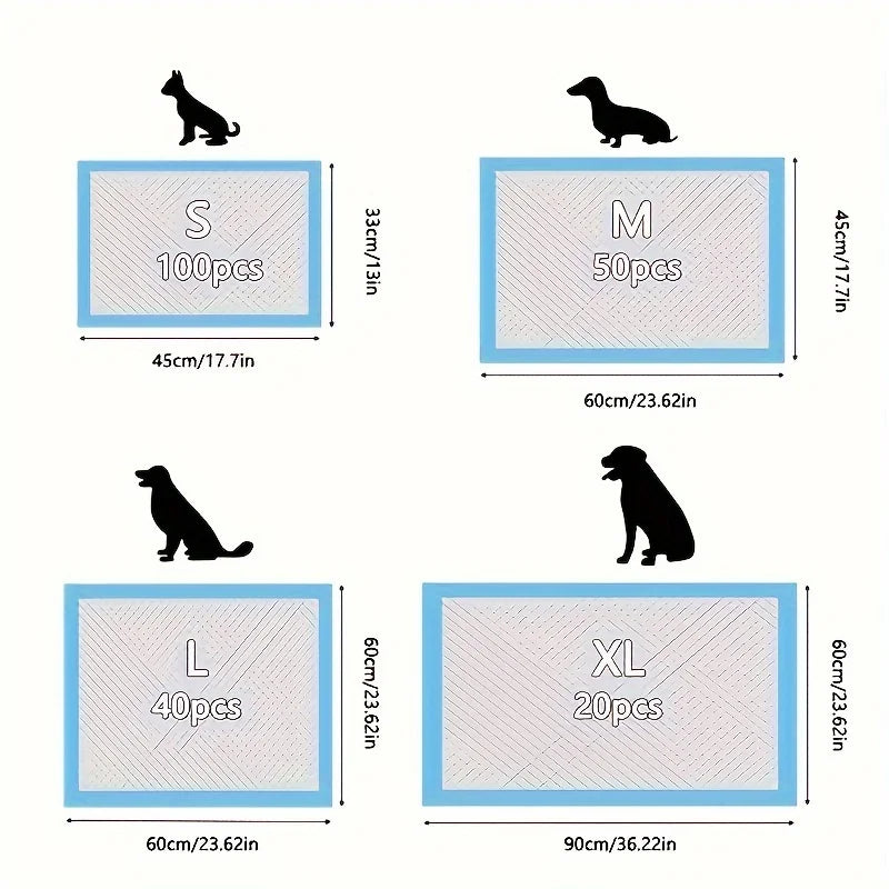 Alèses jetables pour chiens - Tapis absorbants pour chiots pour l'apprentissage de la propreté