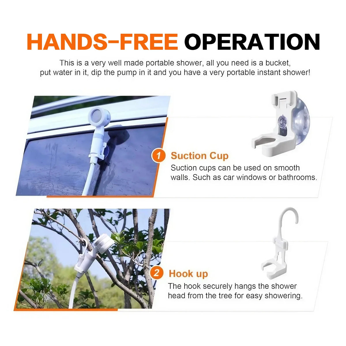 Portable Rechargeable Handheld Shower for Dogs & Outdoor Use