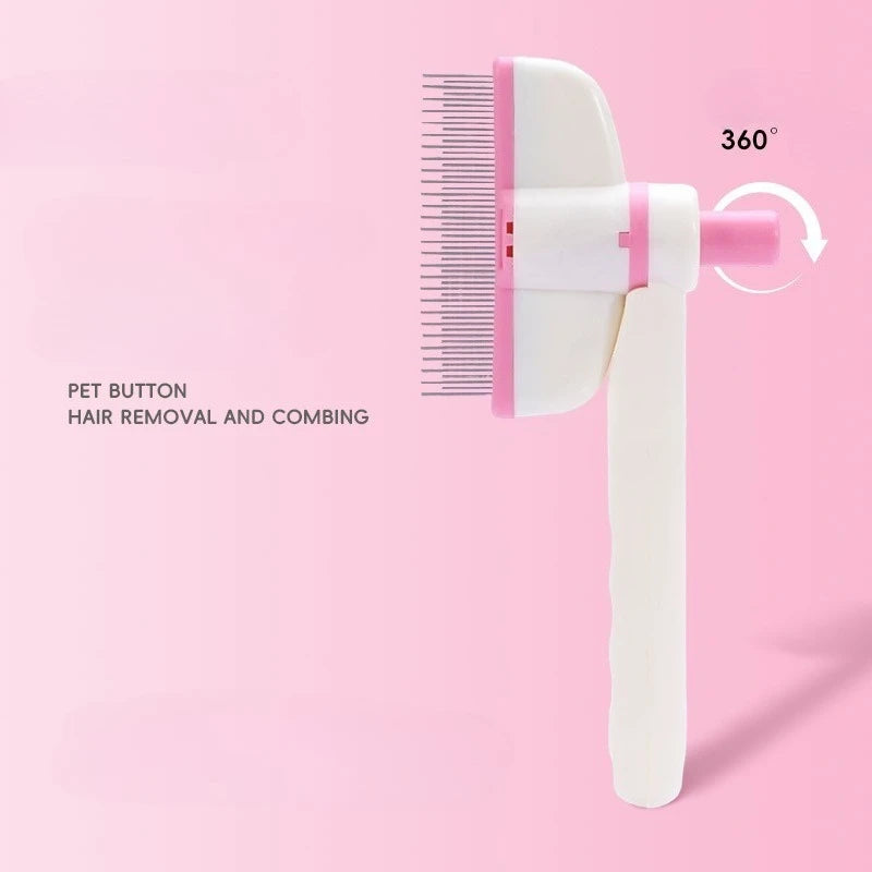 Rotating Dense Toothed Cat Comb for Hair Removal