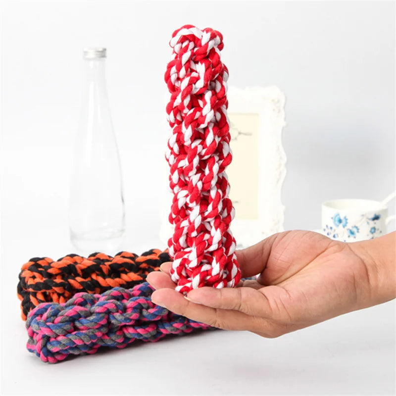 Puppy Dog Chew Toys Ropes Bite-resistant Molar Stick for Small Dogs Chihuahua French Bulldog Cleaning Teeth Toy Pet Accessories