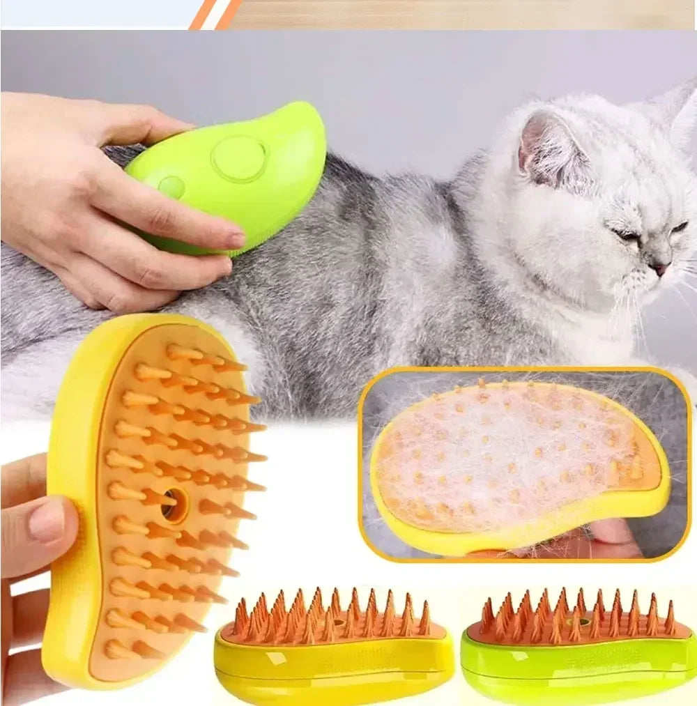 Steamy Brush - Pulvérisateur électrique pour le toilettage des animaux de compagnie