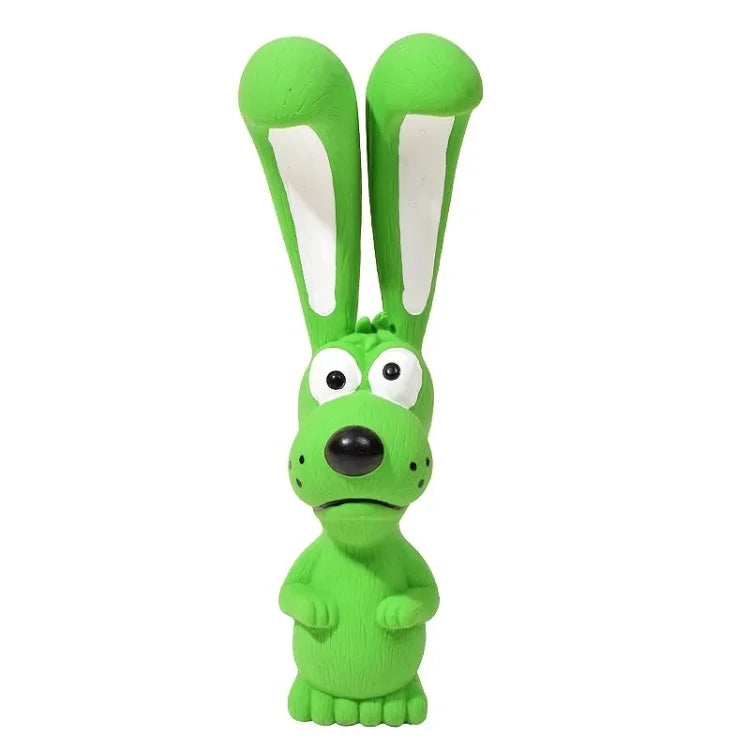 Squeaky Rabbit Latex Dog Chew Toy