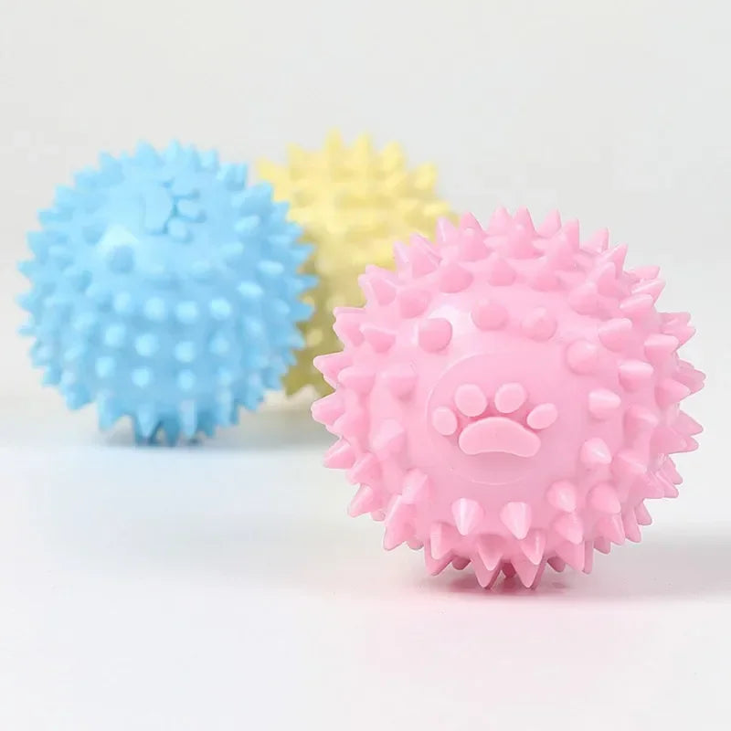 Indestructible Rubber Ball Dog Toy - Teeth Cleaning