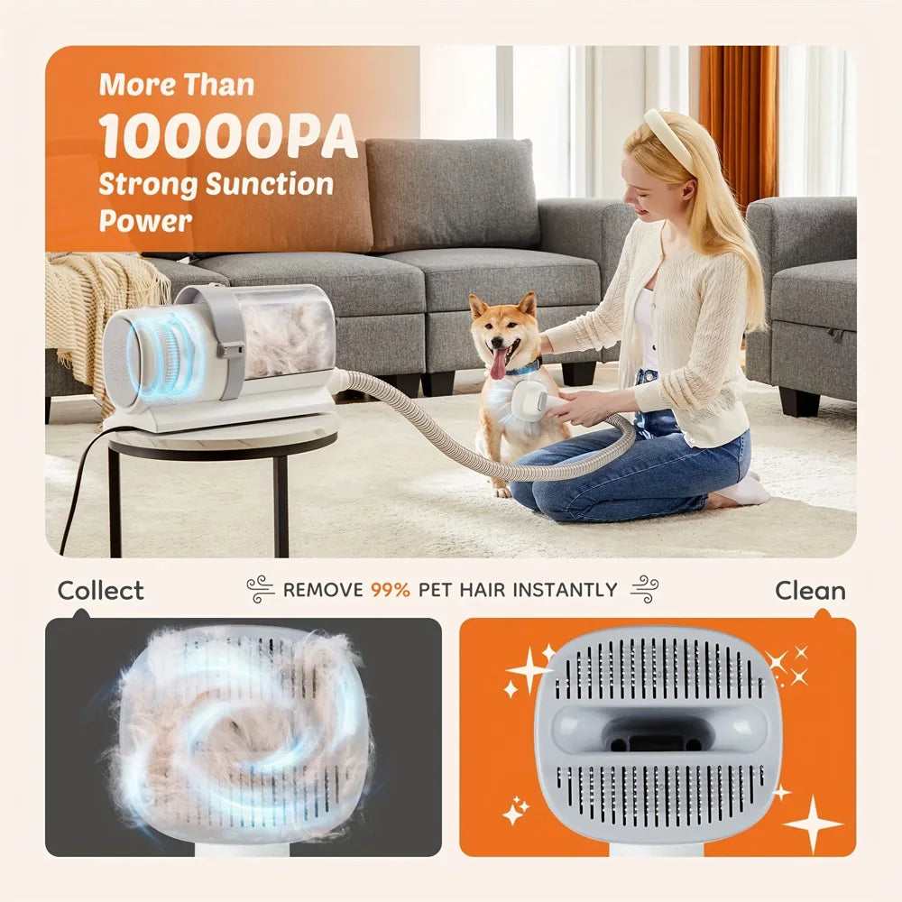 Pet Grooming Vacuum & Clipper Kit