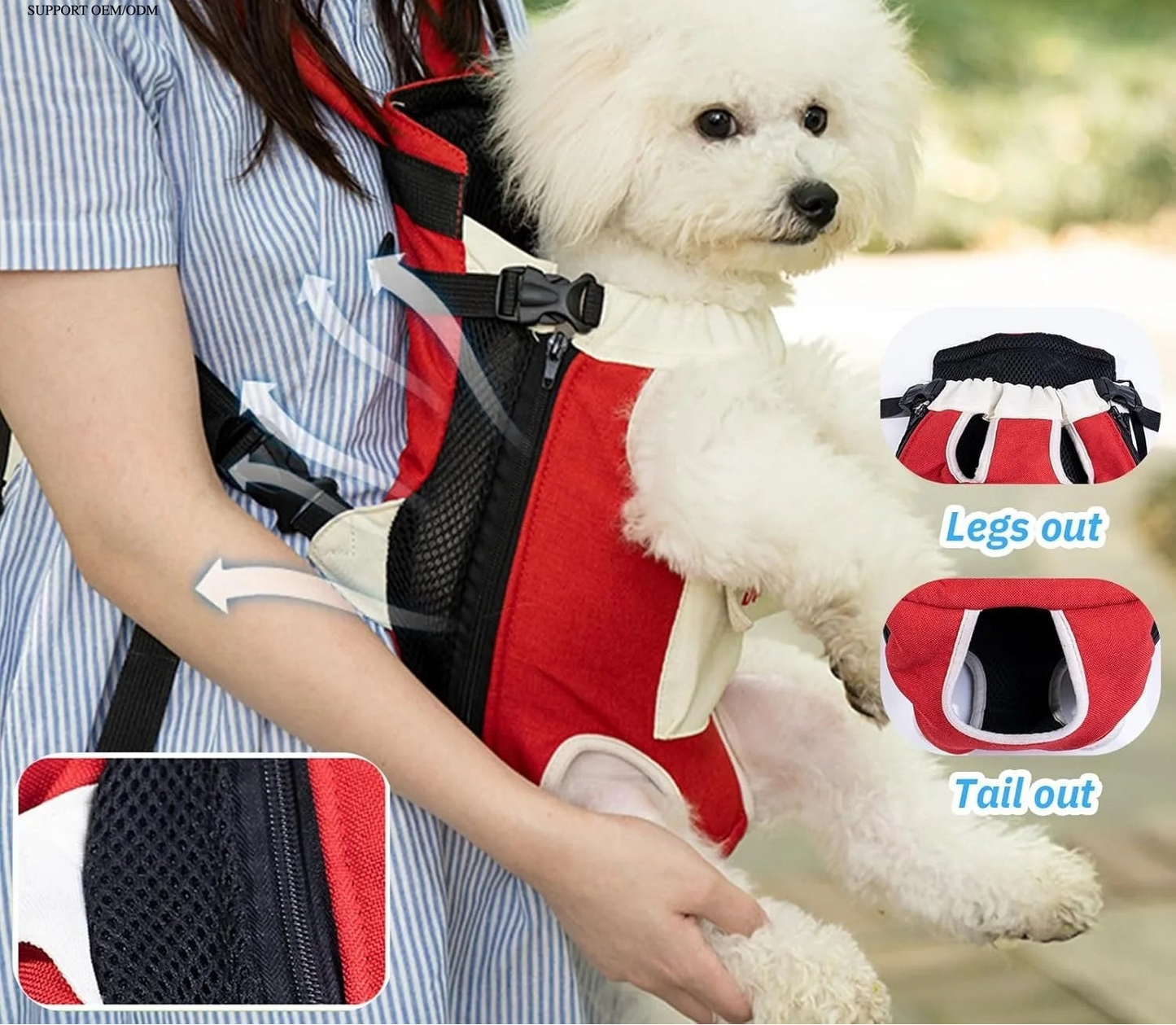 Hands-Free Front & Back Pet Carrier Backpack for Cats & Dogs