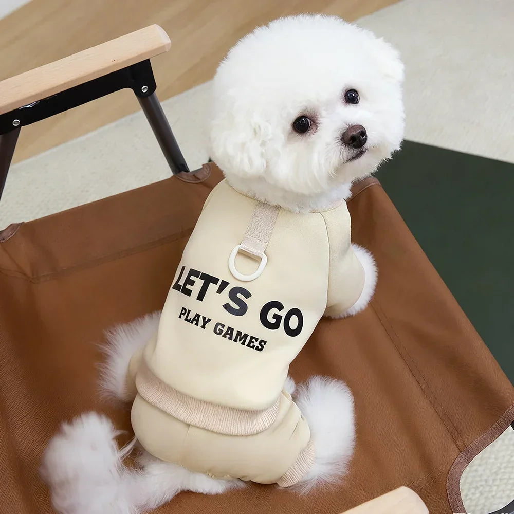Thickened Dog Hoodie Jumpsuit for Small & Medium Dogs