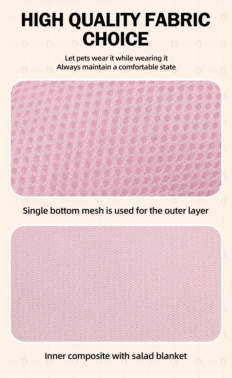 Breathable Mesh Pet Harness and Leash Set