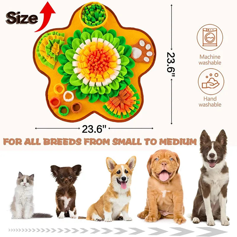 Tapis de fouille interactif pour chiens — Gamelle anti-glouton et d'enrichissement