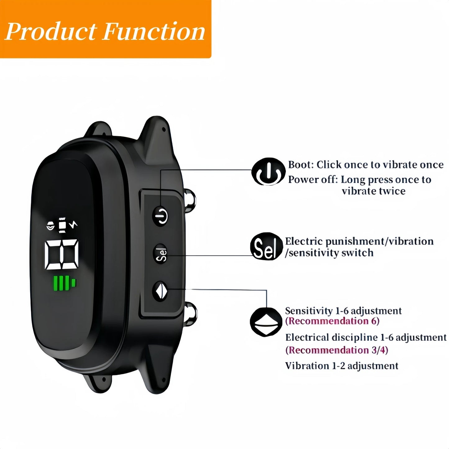 Anti-Meow Vibration Training Collar for Cats