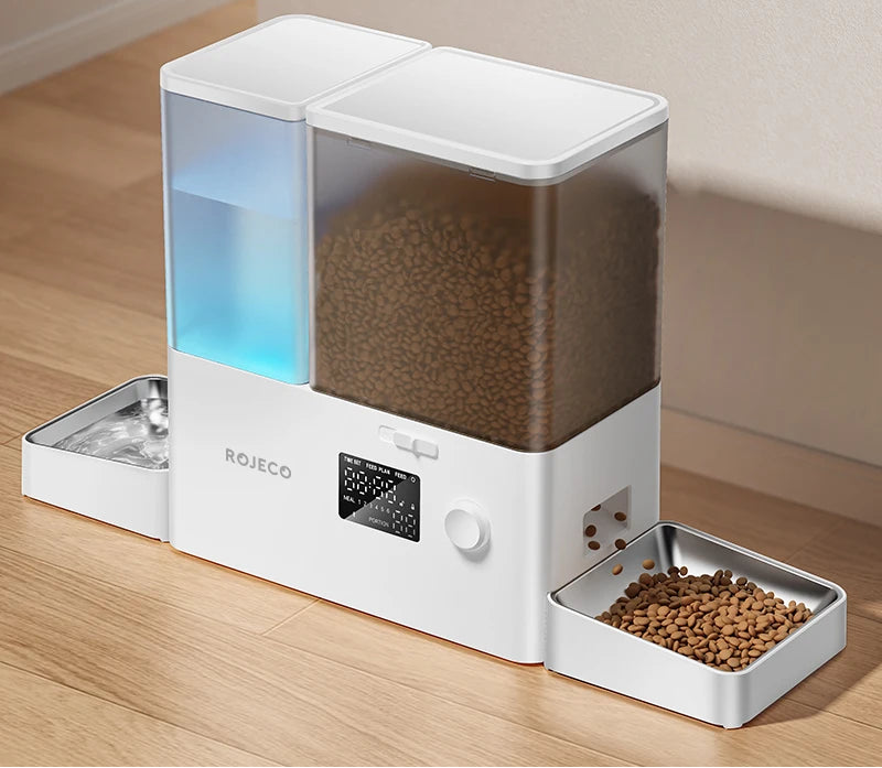 2-in-1 Automatic Pet Feeder & Water Dispenser