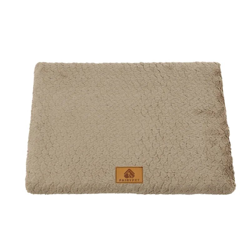 Orthopedic Dog Bed with Washable Faux Fur Cover — Anti-Slip, Crate-Fit, 4 Sizes