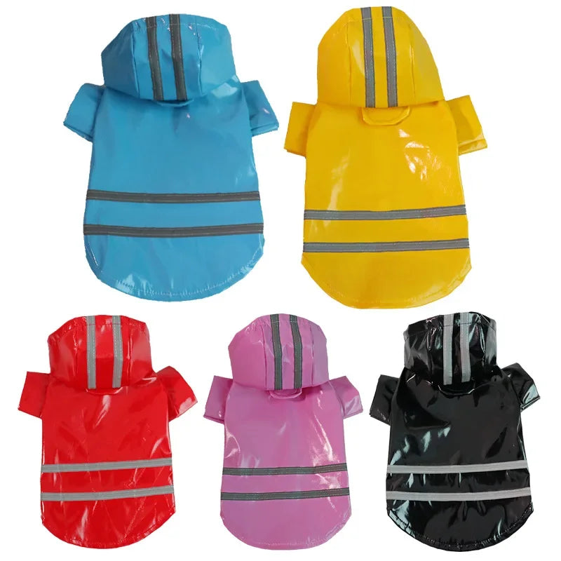 Imperméable réfléchissant pour chien | Cape Poncho coupe-vent pour petits chiens et chats