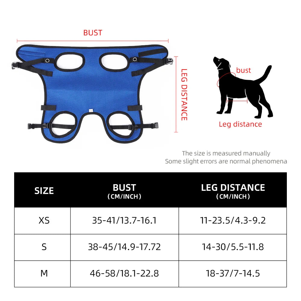 Dog Rehabilitation & Mobility Support Harness – Chest & Back Lifting Aid for Disabled & Recovering Dogs