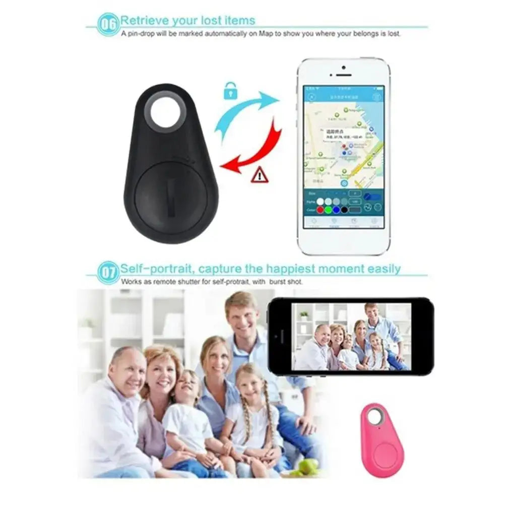 Bluetooth Anti-Lost Tracker Tags for Pets, Keys & Bags — Single to 5-Pack