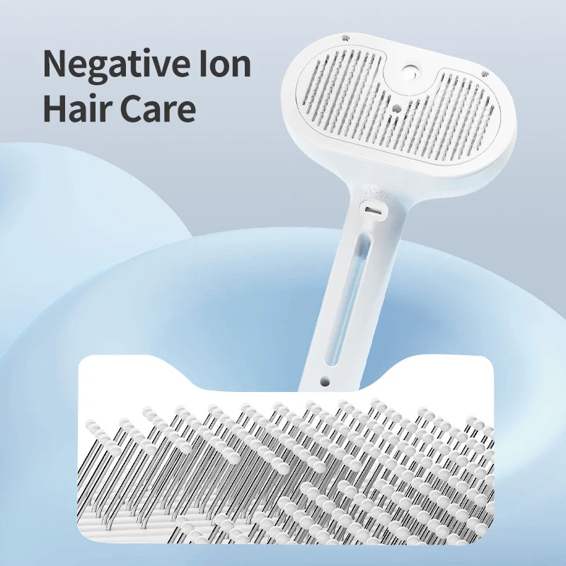Brosse à vapeur pour poils d'animaux — Brosse de toilettage électrique pour chats et chiens