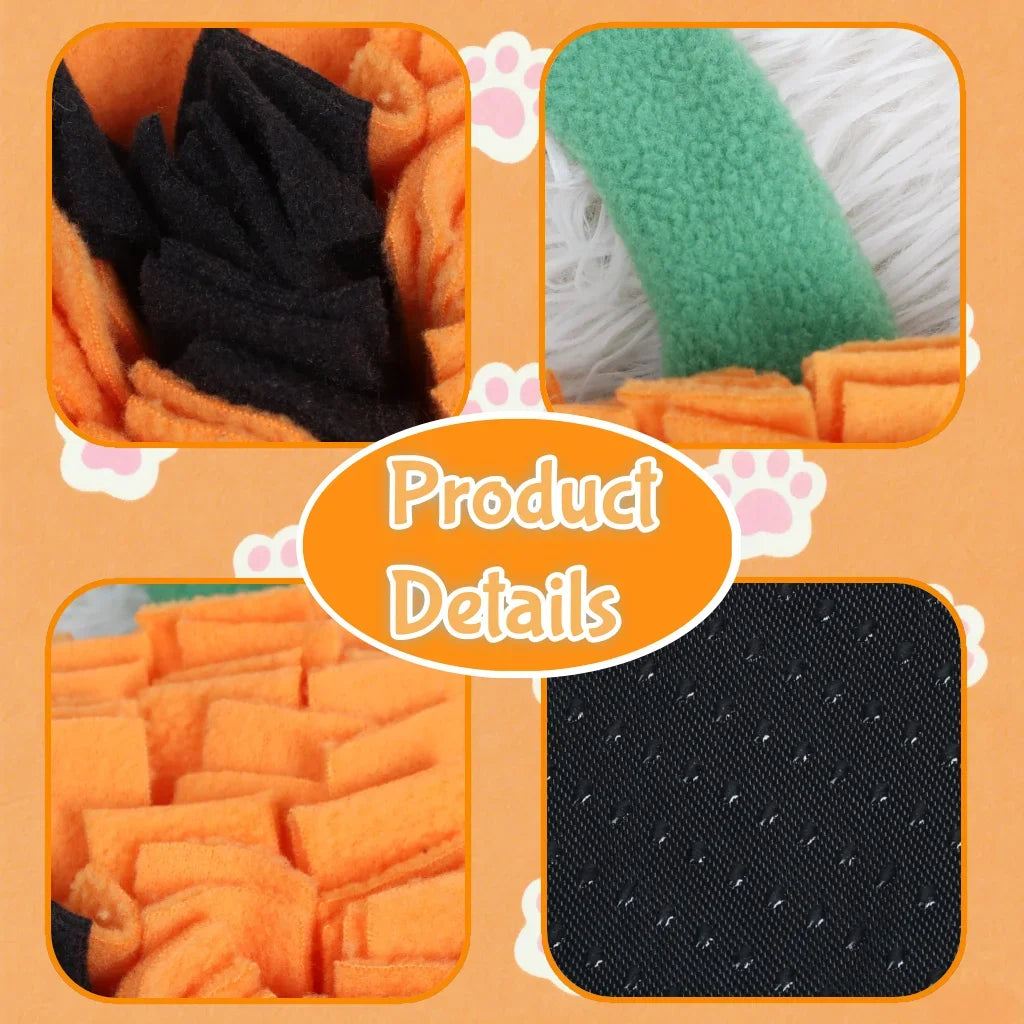 Halloween Pumpkin Dog Snuffle Mat