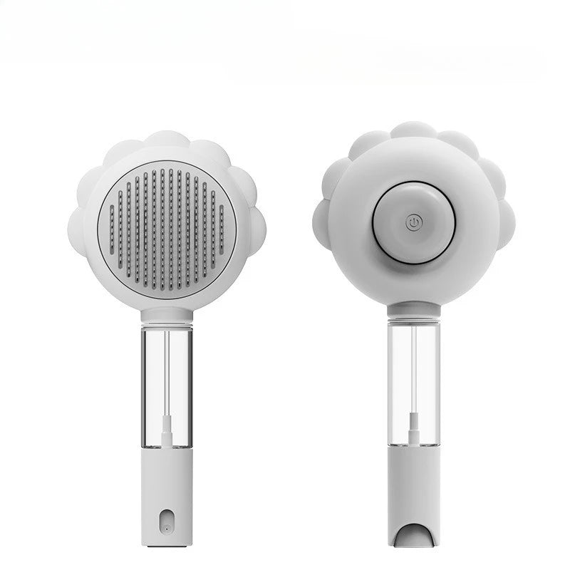 Pet Spray Comb with One-Button Hair Removal