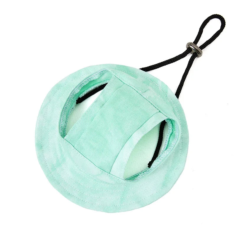 Chapeau de soleil pour animaux de compagnie avec trous pour les oreilles - Protection extérieure pour chiens et chats