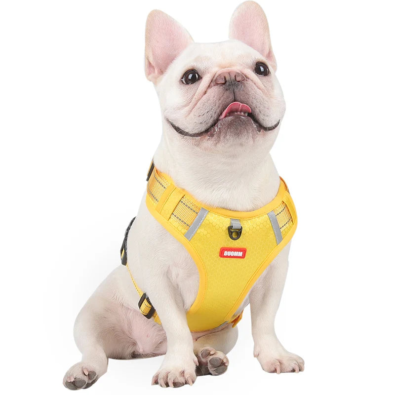 Adjustable Reflective Dog Harness - Safety Vest for Small & Large Dogs